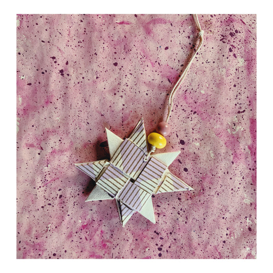 Justjärna i papper #4